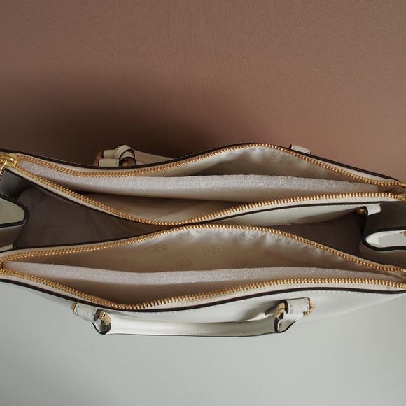 Tory Burch Robinson Double Zip-New IvoryLarge - Picture 6 of 8
